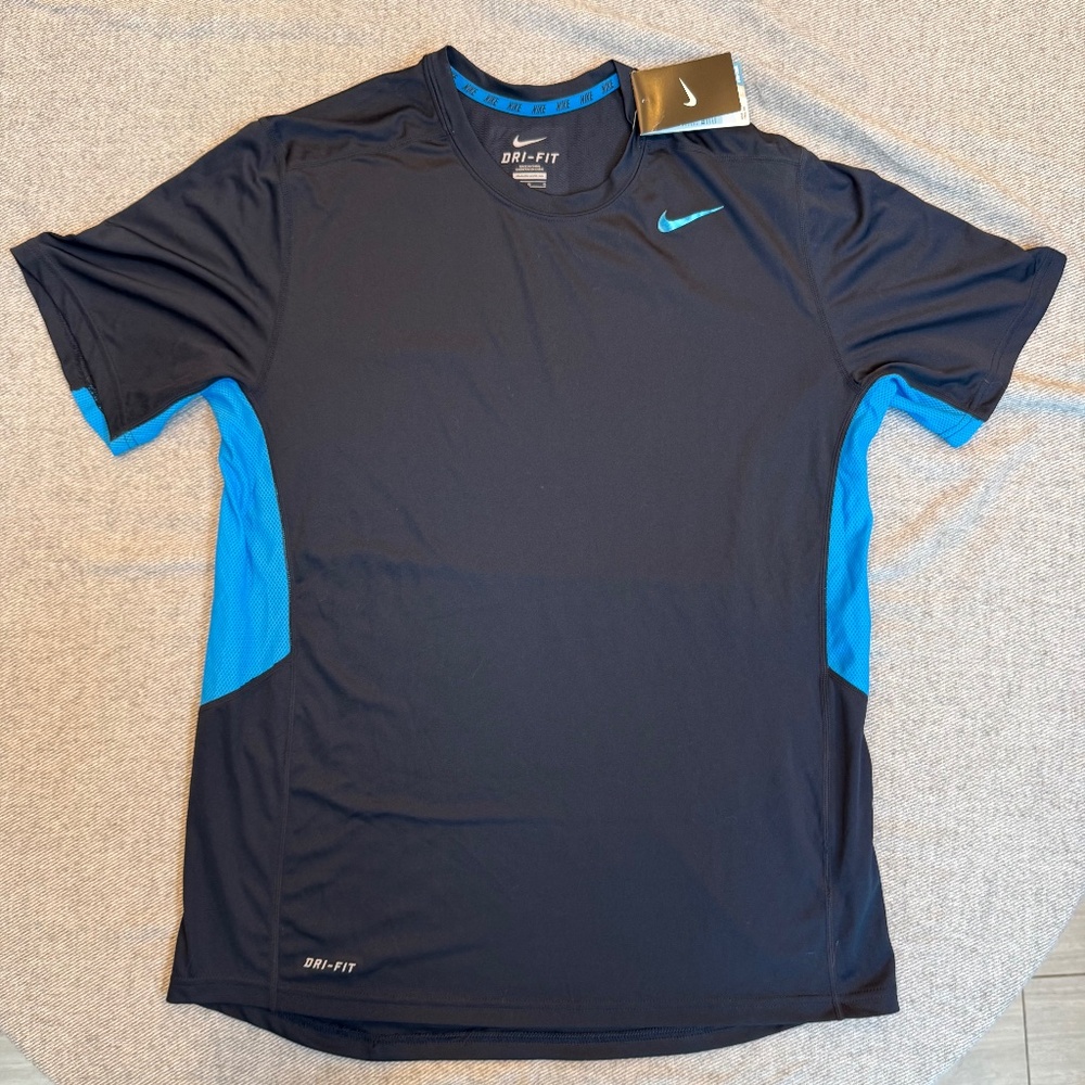 Nike Drifit Tee Navy/Sky Large